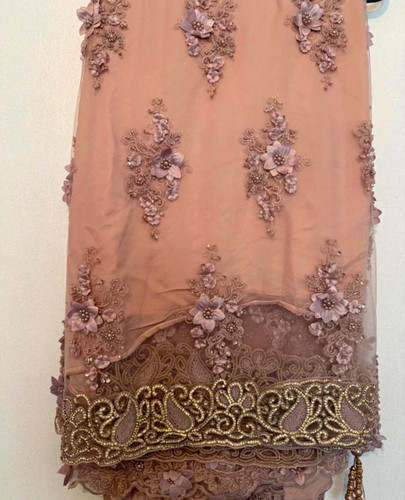 Pink gold lace - &,