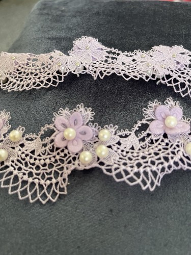 Beaded embroidery lace yard - embroidery,