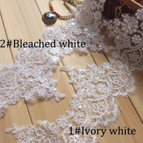 Beaded sequined floral lace - floral,