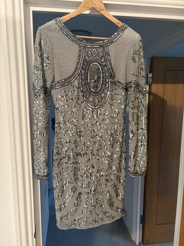 Lace and beads women dress - lace,