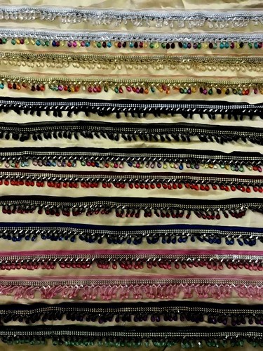 Teardrop beaded trimming