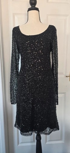 Next black sequin beaded - sequin, lace
