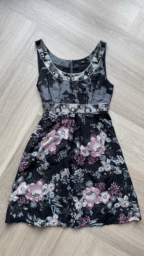Oasis y2k black floral beaded - oasis,