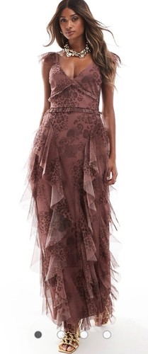 Asos lace beads boho ruffle - beads,