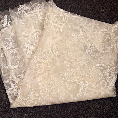 Bridal beaded lace fabric - bridal, /