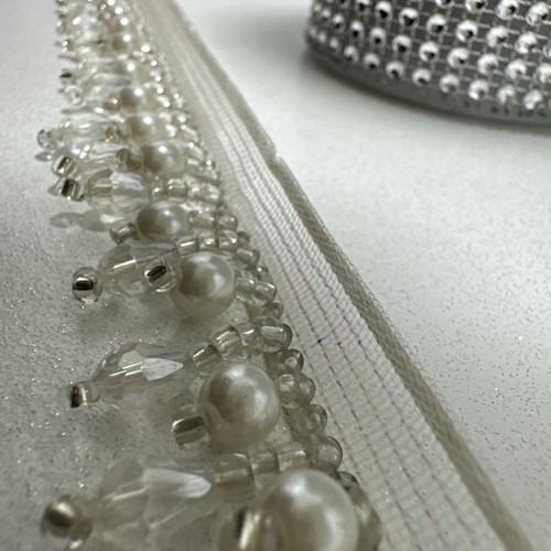 Yard white beaded - 1,