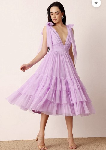 Lace and beads lilac - lace,