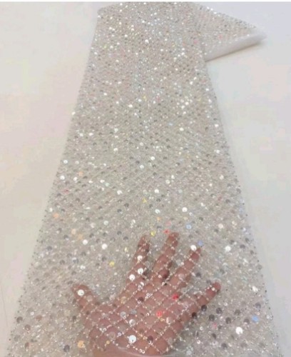 White bridal beaded - , lace