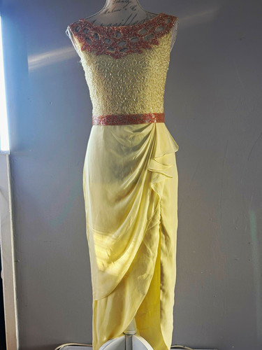 Virgos lounge yellow lace maxi - virgos,