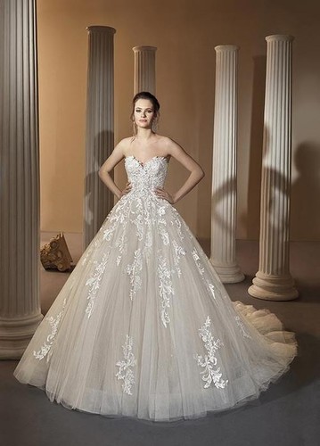 Strapless wedding gown - , by