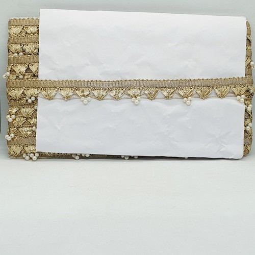Gold pearl embellished indian - embellished,