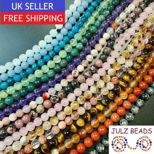 Natural 8mm gemstone beads - 8mm,
