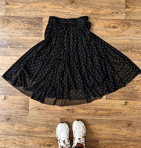 Lace beads black and gold - lace,