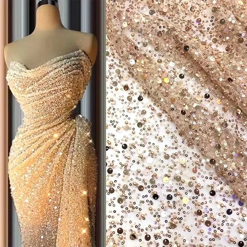 130x91cm sequin tulle - sequin,
