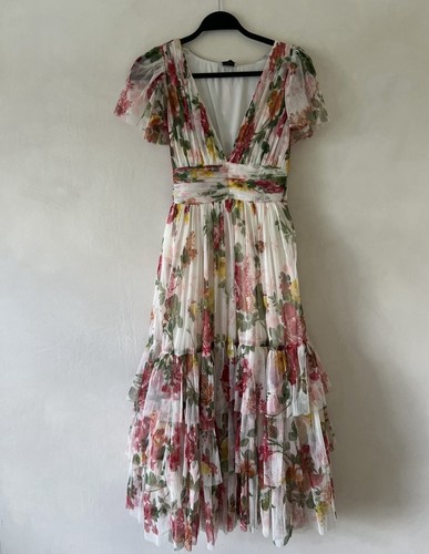 Lace beads long midi - &,