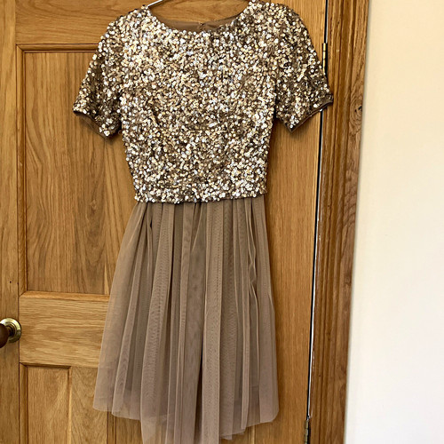 Lace beads taupe sequin - beads,