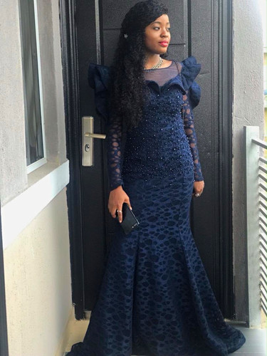 Navy floral lace beaded - floral,