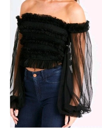 Lace beads black bardot mesh - beads,