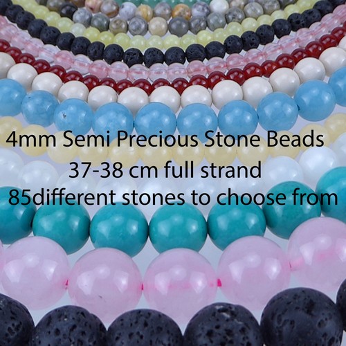 4mm semi precious gemstone - 4mm,