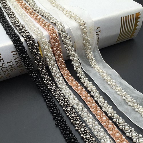 Beads lace trim ribbon - ribbon, wedding