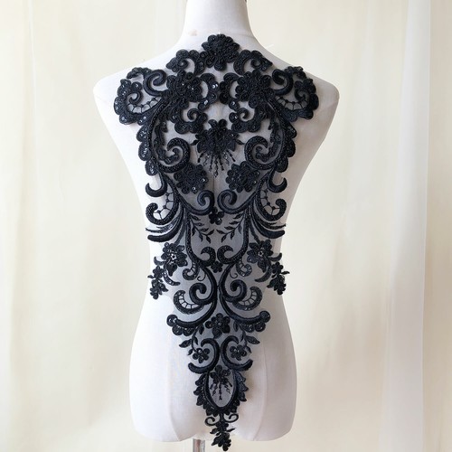 Beaded wedding dress lace - beaded,