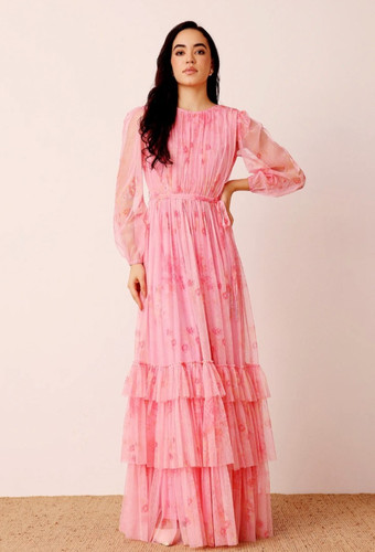 Lace beads rebecca pink - beads,