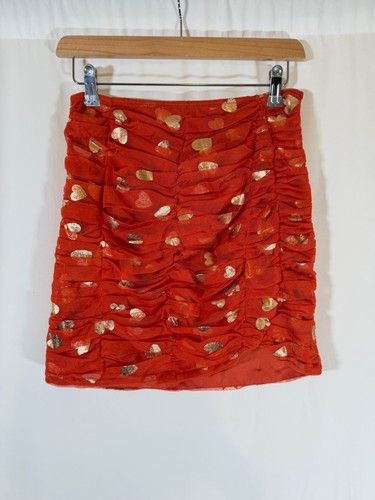 Lace beads red gold foil - beads, &