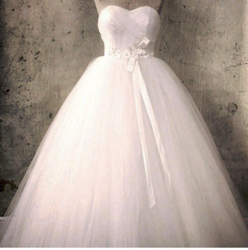Ivory strapless princess ball - ivory,