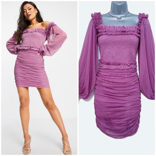 Bnwt lace and beads - beads, purple