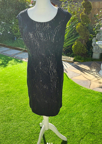 Femme black lace shift dress - femme,