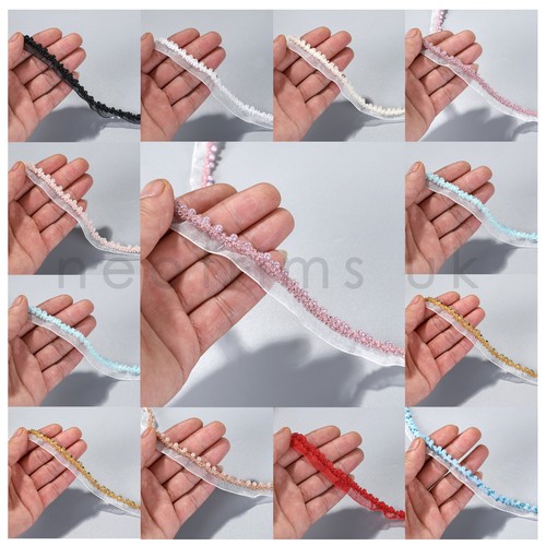 Beaded edge trim beads pearls - beaded,