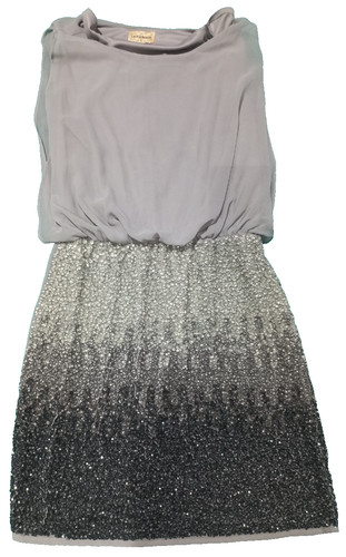 Lace and beads midi dress - and, size