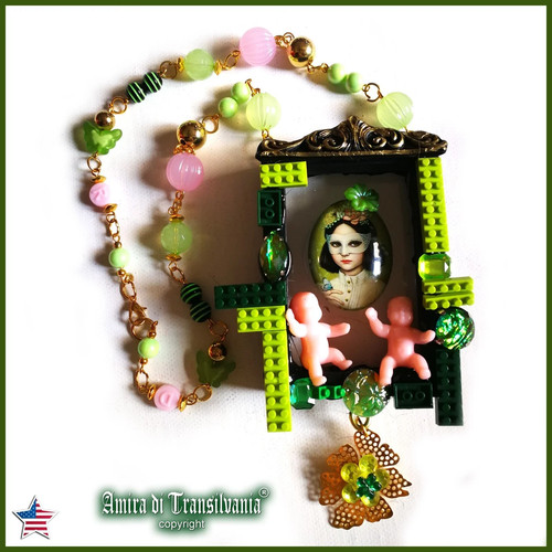 Vintage assemblage jewelry - vintage,