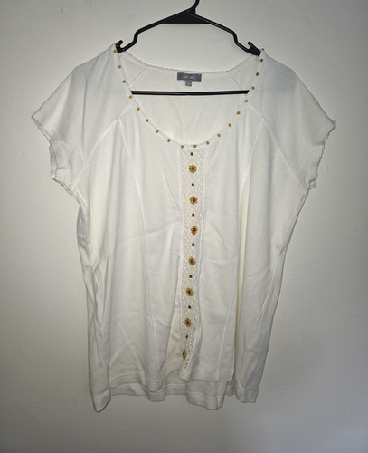 Per una white scoop - scoop, neck