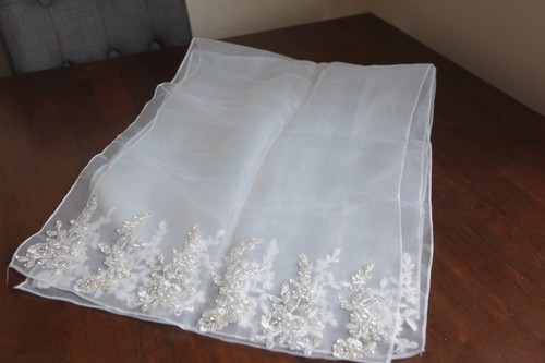 Ivory bridal beaded - lace, tulle