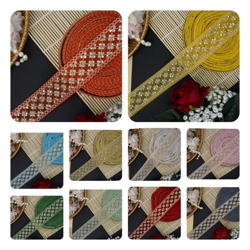 Indian mirror lace trim - mirror, 35mm