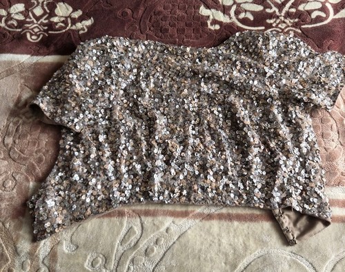 Lace beads beige silver - &,