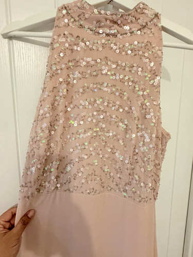 Lace beads pink sequin - pink,