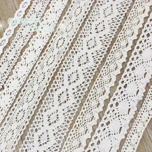 Cotton lace ribbon - cotton,