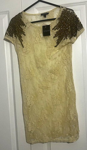Topshop beige lace floral - topshop,