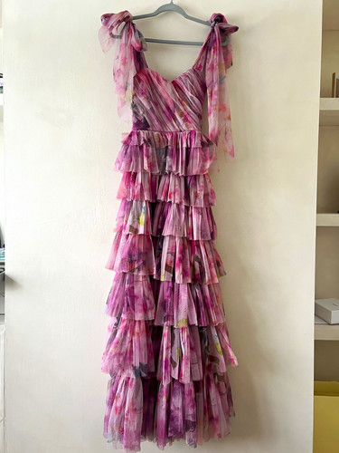 Lace beads pink floral - pink,