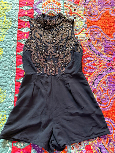 Lace beads navy beaded high - &,