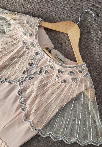 Lace beads womens peach - womens, pink