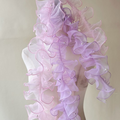 Organza ruffled lace - organza,