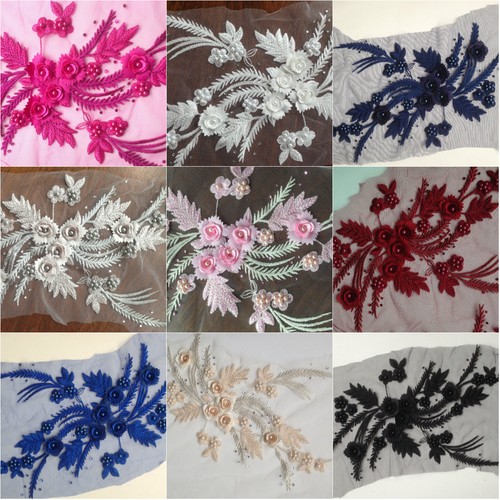 Beaded sequence lace - 3d,