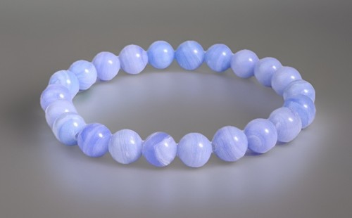 Blue lace agate bracelet - agate,