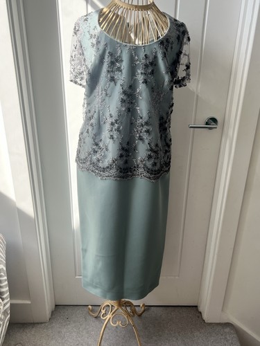 Elegant sage green beaded - elegant, lace