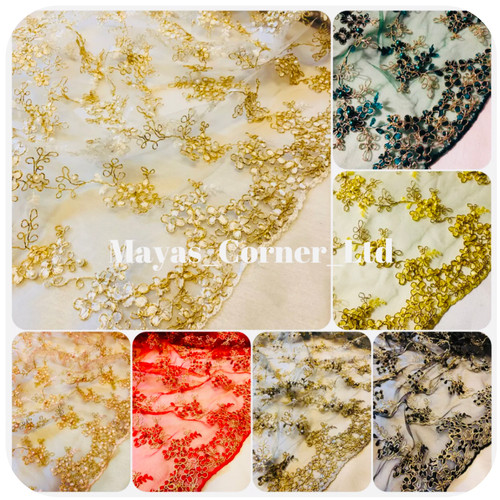Embroided pearl beaded double - pearl,