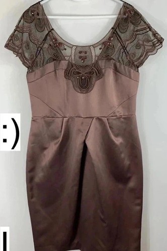 Untold dress mocha brown - untold,